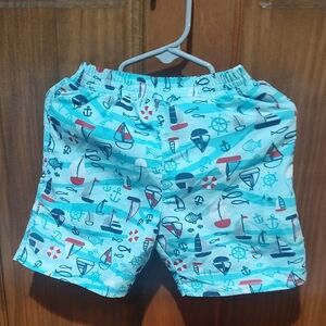 Nautical Print Kids Shorts